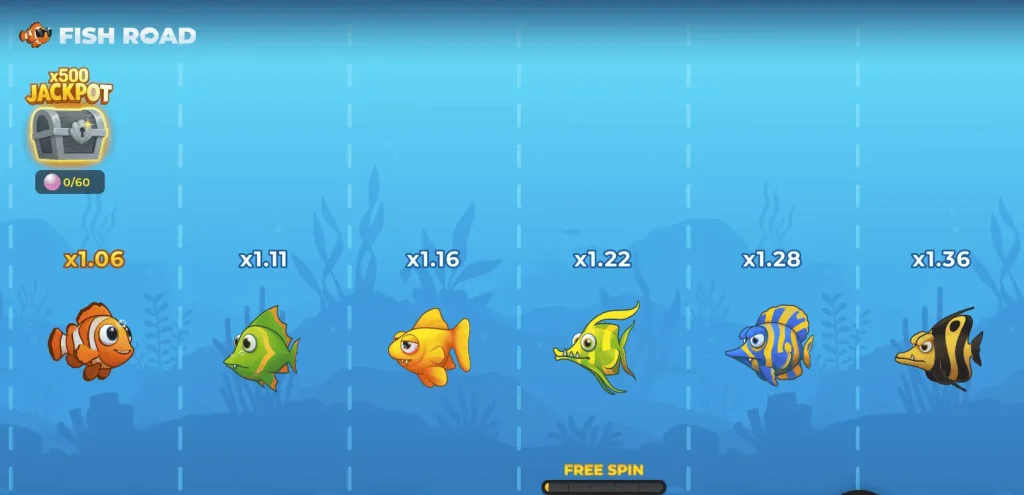 Terceira captura de tela oficial do jogo dos peixes